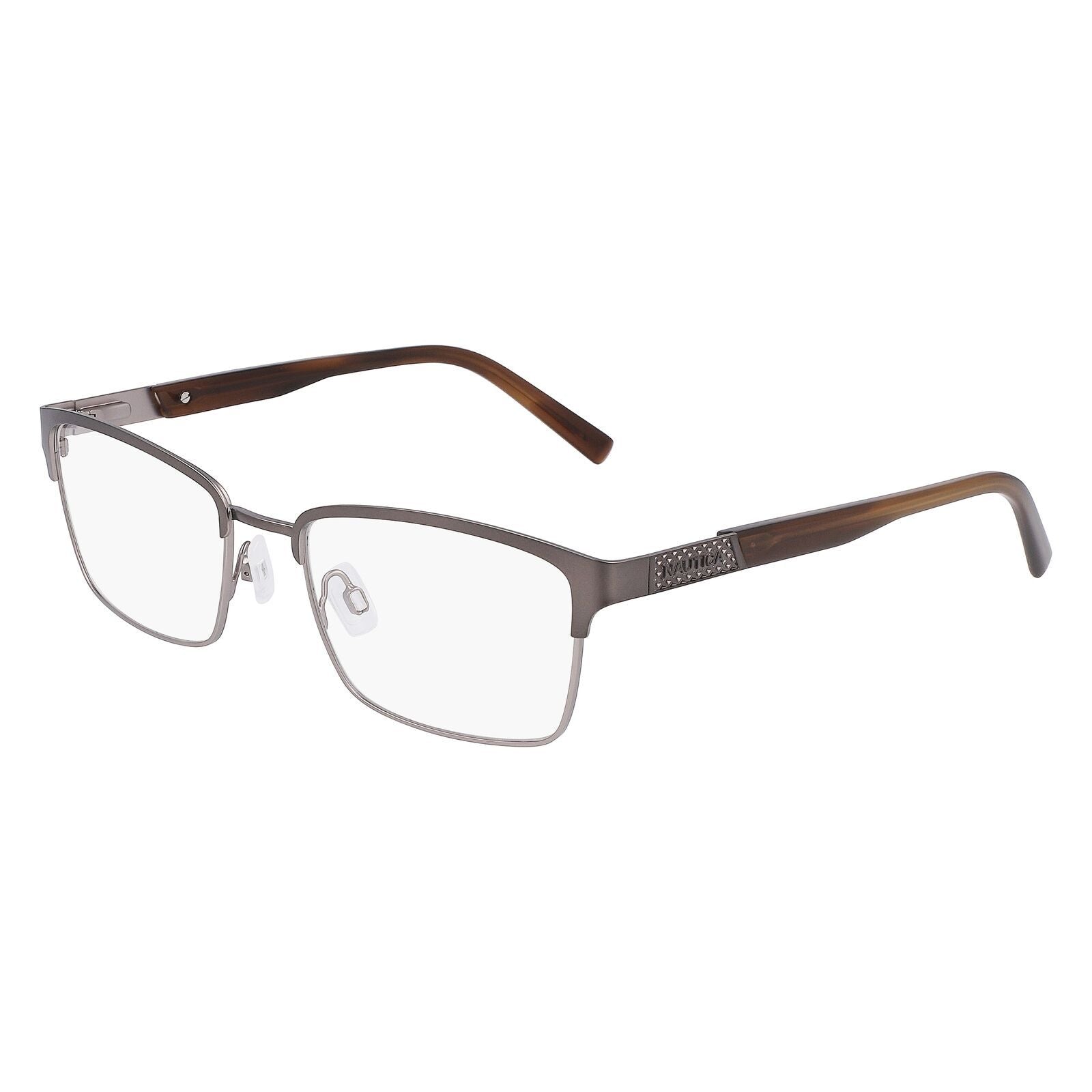 Nautica N7331 030 Rectangle Eyeglasses Matte Gunmetal Eyewear By Evie 7539