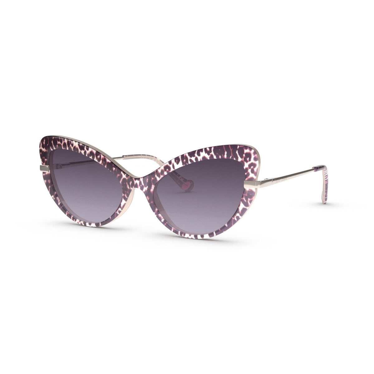 BETSEY JOHNSON-BET DISCO DIVA LEO Cateye Sunglasses Leopard  display picture 3