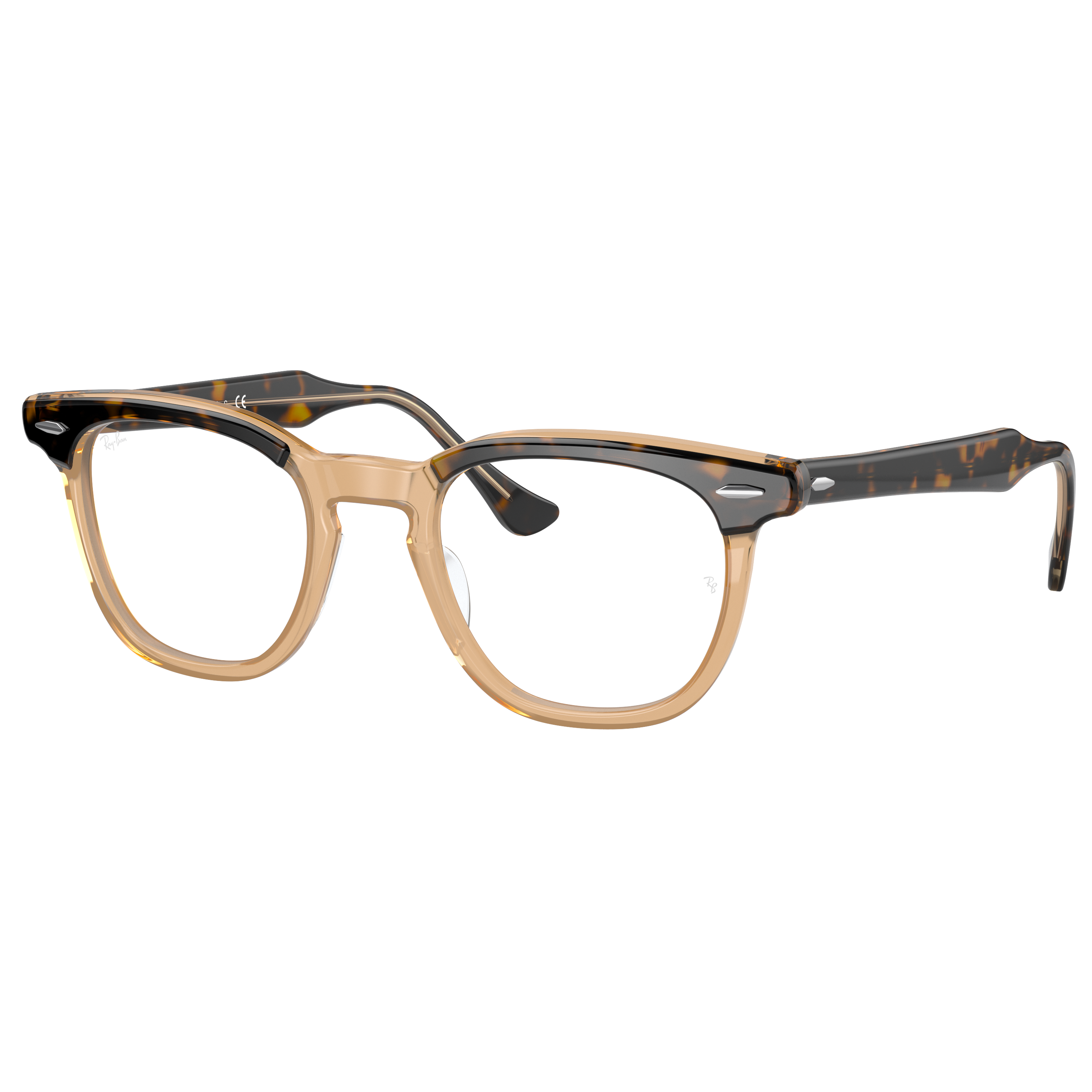 RAY BAN-RX5398 HAWKEYE 8109 Square Eyeglasses Polished Havana